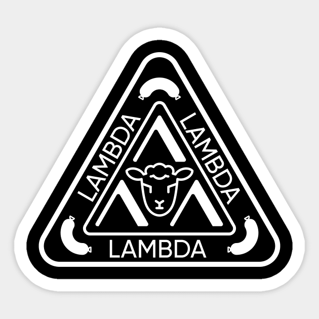 Lambda Lambda Lambda (Light) Sticker by geekingink